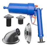 TOVINANNA Hochdruck Luftkolben Rohrreiniger mit Saugnäpfen Pömpel für Spülbecken und Toilette Verstopfungslöser für Küche und Bad