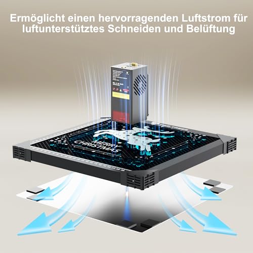 OUYZGIA Honeycomb Wabentisch für Laser Graviermaschine, 300x300x22mm Waben Laser Arbeitsplatte, Tischschutz mit Aluminiumplatte, Kompatibel mit verschiedenen Graviermaschinen