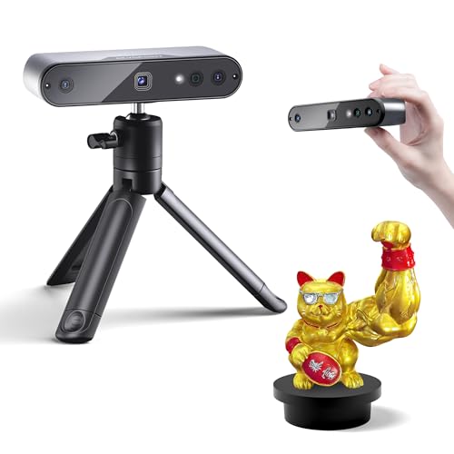 Revopoint INSPIRE Scanner 3D pour Impression 3D, ModÃ¨le 3D Scanner Portable jusquâÃ  18FPS Vitesse de Scan 0.2mm de FidÃ©litÃ©, Scan 3D Couleur Compatible avec Android/iOS/Mac/Win