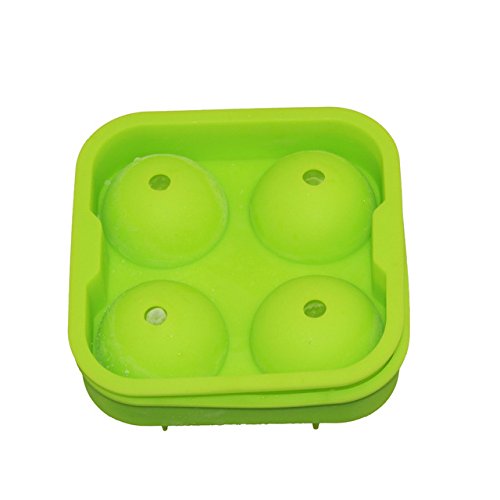 Ice Ball Maker Mold Black Flexible Silicone Ice Tray Molds 4 X 4