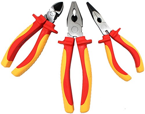Preisvergleich Produktbild JudgeTools VDE isolierte Sicherheitszangen-Set, 3 Stück