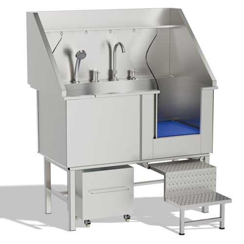 Dithoko Professional Stainless Steel Dog Washing Station, 50