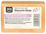 365 by Whole Foods Market, Translucent Lavender Soap Bar, Triple Milled Glycerin Soap, 4 Ounce