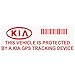 5 adesivi di sicurezza per dispositivo di localizzazione GPS Kia-Rio, Tracker di allarme per auto ibrida ROSSO