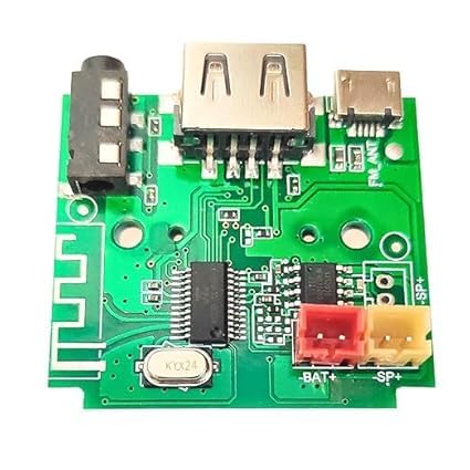 generic SP Electron 5W Bluetooth Amplifier FM USB AUX Card Wireless Hi-Fi Module, Enhanced Audio Player Decoder Kit, Pack of 1 Pc-picture-22
