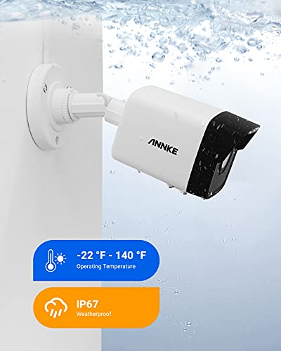 Annke 4-Pack 5Mp@20 Fps Wired Poe Security Cameras, Outdoor Bullet Cctv Ip Camera With Built-In Mic & Sd Card Slot,100Ft Exir 2.0 Colour Night Vision, Ip67 Weatherproof, Smart Motion Detection-C500 #TOP7