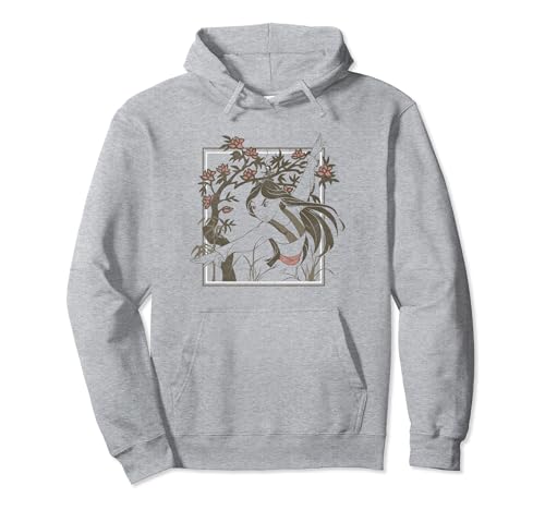 Sweat Mulan Disney pull chaud à capuche contre le froid pour style terne