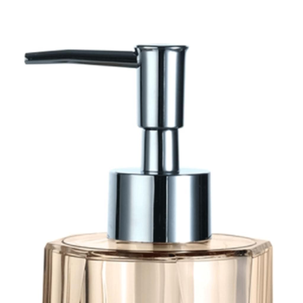 Dispenser di sapone, flaconi con dispenser a pompa, contenitore for sapone liquido da banco, dispenser in plastica placcata, bottiglia in resina da 250 ml/8,7 once (Color : Gold)