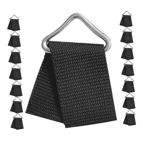 60 Anneaux en V avec Sangle pour Tapis de Trampoline