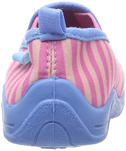 Low slippers for children, striped, Pink Pink Turquoise 792, 28/29 EU, Pink Pink Turquoise 792, 28/29 EU3