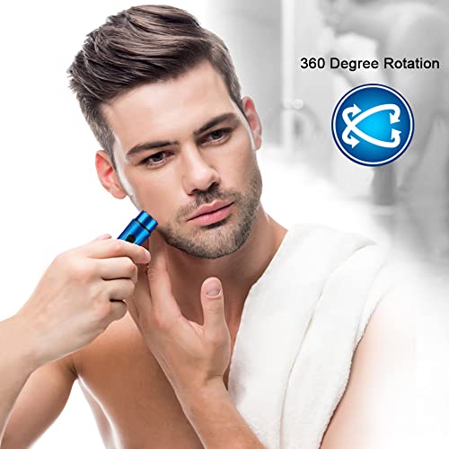 ARECTECH-Mini-Portable-Shaver-Pocket-Razors-Electric-Razor-for-Men-USB-Rechargeable-LED-Battery-Display-Best-for-Travel-Shaves-Touch-Up-Shaves-Cordless-Blue