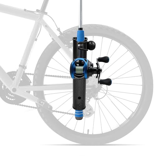 Hikeen Fishing Rod Holder for Bike Adjustable Pole Mount Fishing Rod Rack for Bicycle Beach Car Fishing Chair ATVS Boats Carts