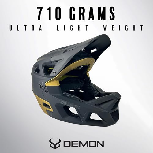 Image of Demon United Podium X MIPS Full Face Mountain Bike Helmet- Removable Fit Pad Options- Advanced Venting System-Lightweight - Fullface DH BMX MTB Helmet