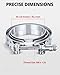 EVIL ENERGY 3.0 Inch V Band Clamp Stainless Steel with Flange Flat Mild Steel