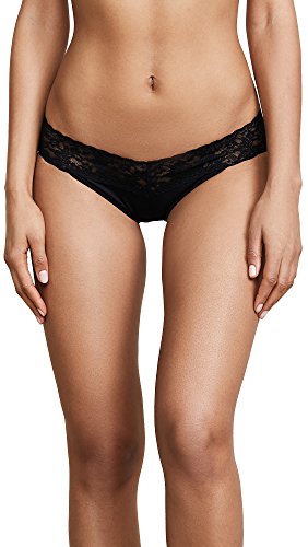Slip V-Kini Hanky Panky en coton noir taille M pour femme