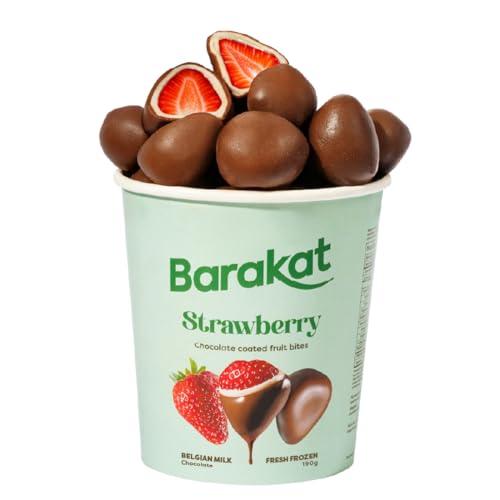 Barakat Frozen Strawberry Bites in Chocolate Coating 190g