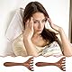 Kopfhaut-Massager Holz 2er Pack Tragbarer Kopfkratzer Massager Zur Entspannung & Stressreduktion Kopf Massagegerät Kopfhaut Holzkamm Für Mutter, Schwester Und Liebhaber Kopfhaut-Meridiane