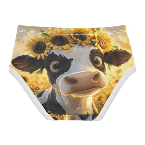 Cute Cow Sunflower Toddler Girls's Underwear 2T 202b86652