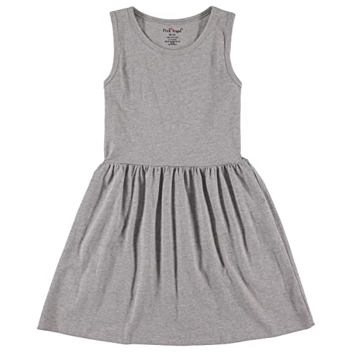 Image of Pink Angel 3-Pack Girls' Dresses, Kids Casual Fit and Flare Sleeveless Summer Dress & School Outfit, 100% Cotton