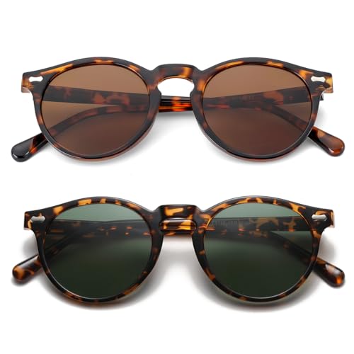 Image of Gleyemor Kids Polarized Cute Round Sunglasses for Kids Girls Boys Age 3-8