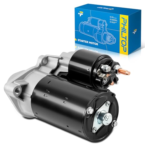 Image of PHILTOP 17702N Automotive Starter Compatible with Z3, 325i, X5, 330Ci, X3, 325Ci, Z4, 530i, 328i, 525i, 325xi, 528i, 323i, 330i, M3, 330xi, 318i, 323Ci, 320i, 318ti, 1.4KW Starter Motor