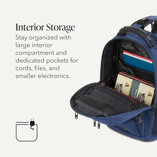 Image of SwissGear 5358 USB ScanSmart Laptop Backpack. Abrasion-Resistant & Travel-Friendly Laptop Backpack Exclusive Bundle with Lock