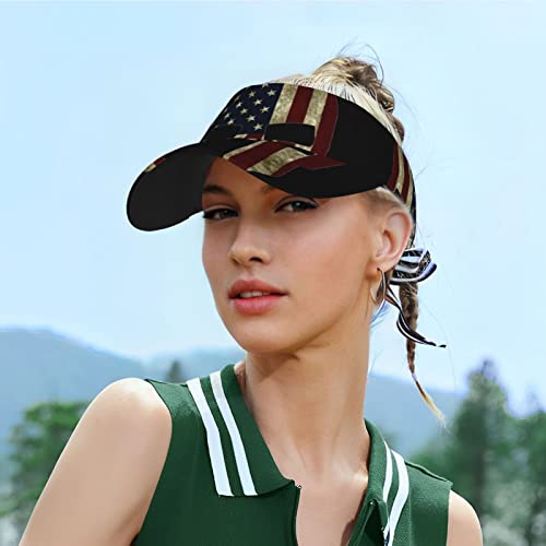 Usa Flag American Spartanadult Sunscreen Visor Cap,For Men Women Multicoloured #TOP5