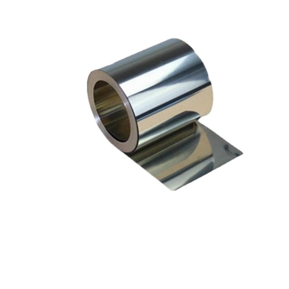 Tira de acero inoxidable-5 metros/16,4 pies SS304 lámina de metal para el hardware de los equipos electrónicos de la maquinaria de la industria (0,3 mm x 600 mm)