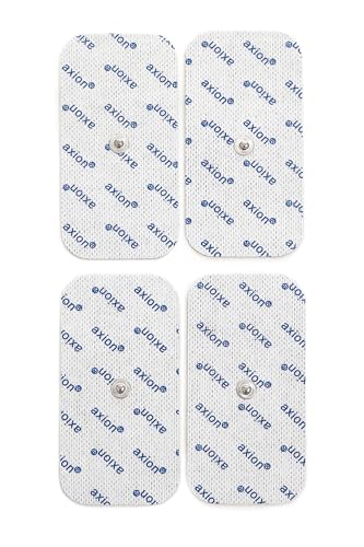 4 elettrodi Pads professionali 10x5 cm compatibili con dispositivi TENS e EMS marca Beurer e Sanitas - qualità axion
