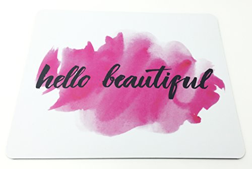 Preisvergleich Produktbild Hello Beautiful Mousepad, Mauspad mit hochwertigem Fotodruck und Kautschuk Rücken