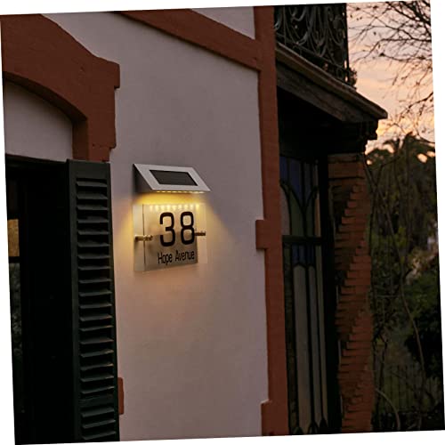 Numéro de maison solaire LED facile à installer et éclairage extérieur étanche - 7