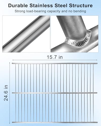 Image of W10838310 Freezer Wire Shelf Compatible with Whirlpool Gladiator WZF34X16DW04 WZF34X16DW10 WZF34X18DW00 W11187306, Upright Freezer Shelf Wire Replace AP5988763 W10581578 PS11727968 EAP11727968