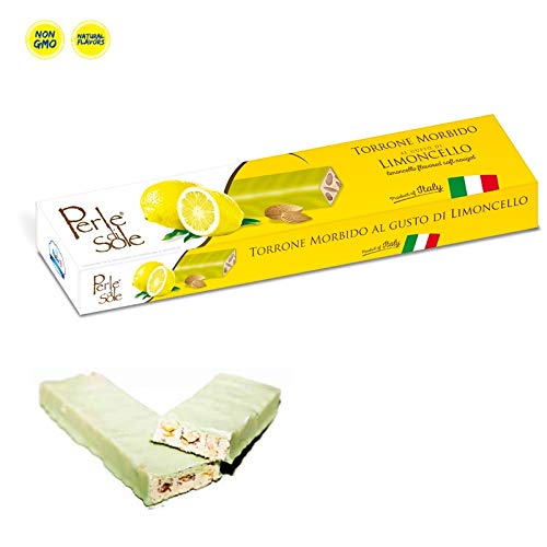 Perle di Sole Limoncello Soft Nougat Bar with Almonds (5.3 Oz | 150 g) (2)