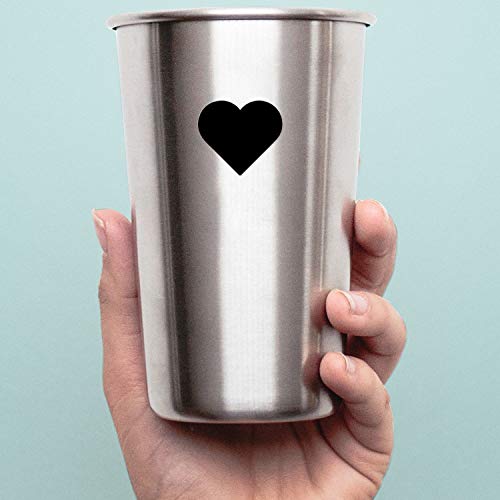 Decal Stickers Of Heart 6 (Black) (Set Of 2) Premium Waterproof Vinyl Decal Stickers For Laptop Phone Accessory Helmet Car Window Mug Tuber Cup Door Wall Decoration - Ayastic89804Abl #TOP4