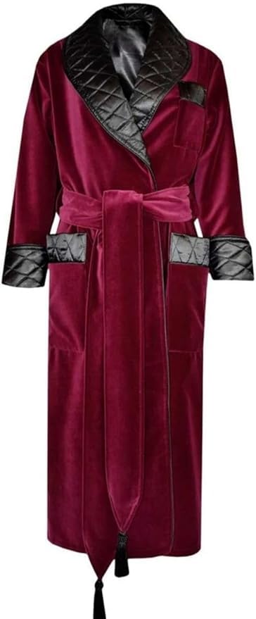 Men Long Smoking Jacket
