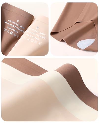 Seamless High Waisted Underwear Panties for Women No Show Ladies Panty Full Coverage Tagless Briefs 6 Pack4