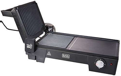BLACK+DECKER Grill Elétrico 3 em 1 com Abertura 180° Preto G2200-BR