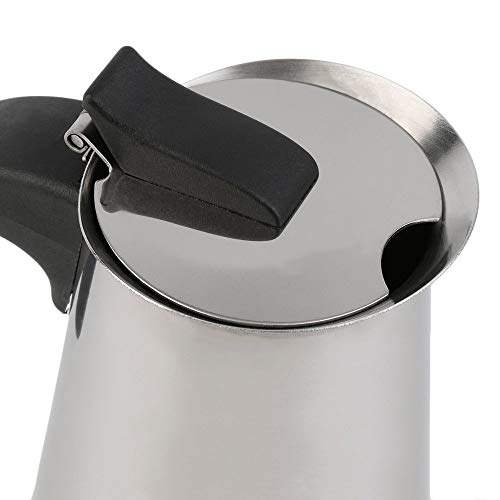 Jullynice 2/4/6 xícaras Percolator fogão tampa cafeteira Moka Espresso Latte Inoxidável Pote Venda Q