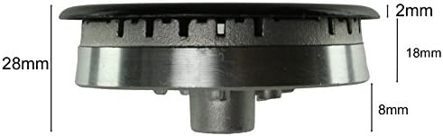 SPARES2GO (Non Universal) Oven Cooker Hob Gas Burner Crown & Flame Cap Kit for Lamona (Small, 2 Medium & Large, 55mm - 100mm)