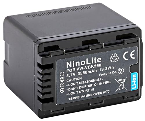 Amazon | NinoLite VW-VBK360 互換 バッテリー パナソニック HC-V700M