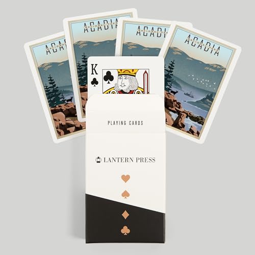 Baraja de 52 cartas tamaño Poker Acadia National Park miniatura 6