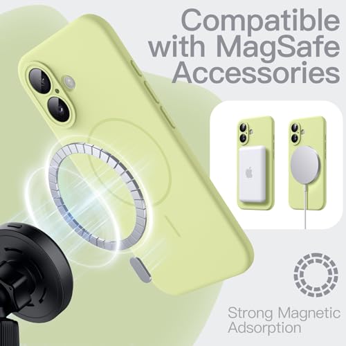 Image of JETech Magnetic Silicone Case for iPhone 17, Green