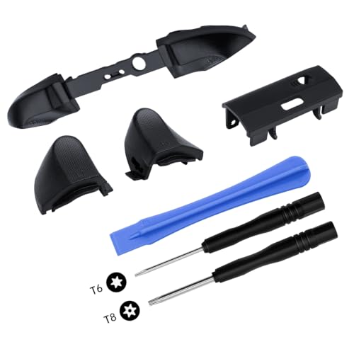 Wigearss 6 en 1 Kit de Repuesto de Botones para Mando Xbox Series X/S, Bumpers LB/RB, Gatillos LT/RT y Bisel Puerto de Carga con Destornilladores T8 T6 (NO para Xbox One)