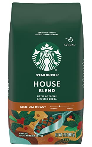 Image of Starbucks House Blend Medium Roast Ground Coffee 12 ounce Bags (Pack of 3)
