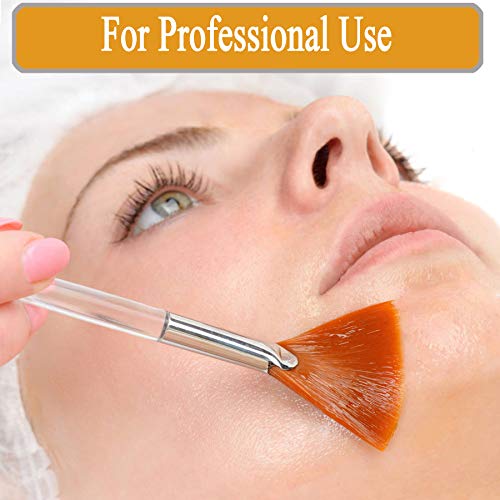 image for MLOLM Fan Mask Brushes 10 pcs, Facial Mask Applicator Brush,Soft Fan B