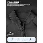 Hevto Wetsuits Men 3/2mm Neoprene Front Zip Shorty Full Wet Suit in Cold Water for Swimming Surfing Diving Keep Warm - Image 5