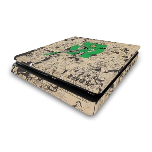 Autocollant console PS4 Slim Green Lantern skin vinyle DC Comics pour Sony PlayStation 4