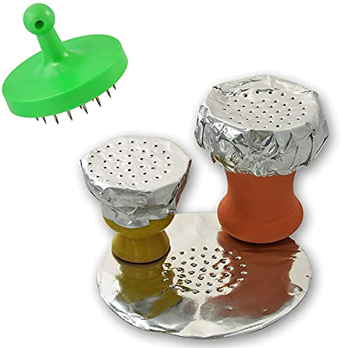 2 Pieces Shisha Tobacco Puncher Hookah Foil Hole Puncher Durable Shisha Accessory Poker Foil Hole Pouch Puncher（Random Colors) - Image 2