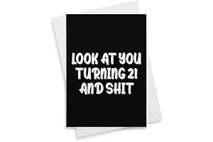 Funny 21st Birthday Card For Men Or Women