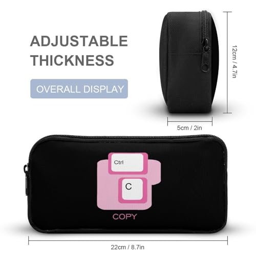 Ctrl C Copy Keyboard Funny Backpack Set Lunch Bag Pencil Case Makeup Bag 3 in 1 for Men Women Travel4